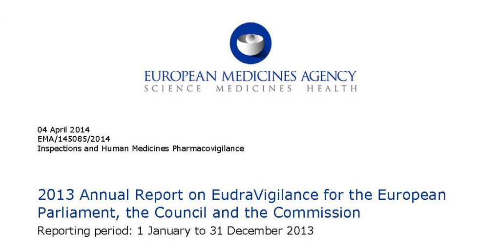 ema eudravigilance report reazioni avverse